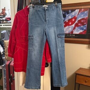 KanCan Light Blue Cargo Jeans